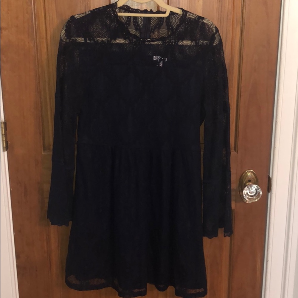 Navy lace dress